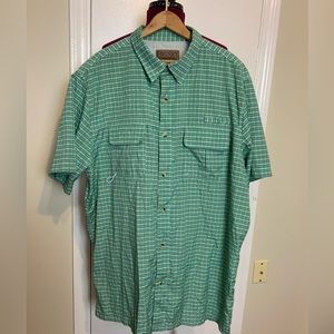 NWOT BIG SKY Outfitters Men’s Plaid Button Up Short Sleeves Shirt